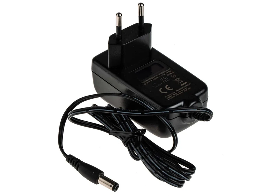 Nätadapter 12W 1A (230VAC to 12VDC)