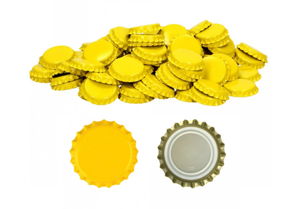 Caps 100-pack Yellow
