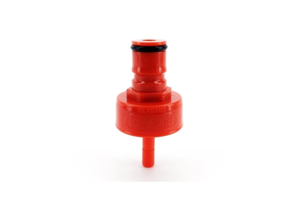 Carbonation/Cleaning Cap - Red Plastic