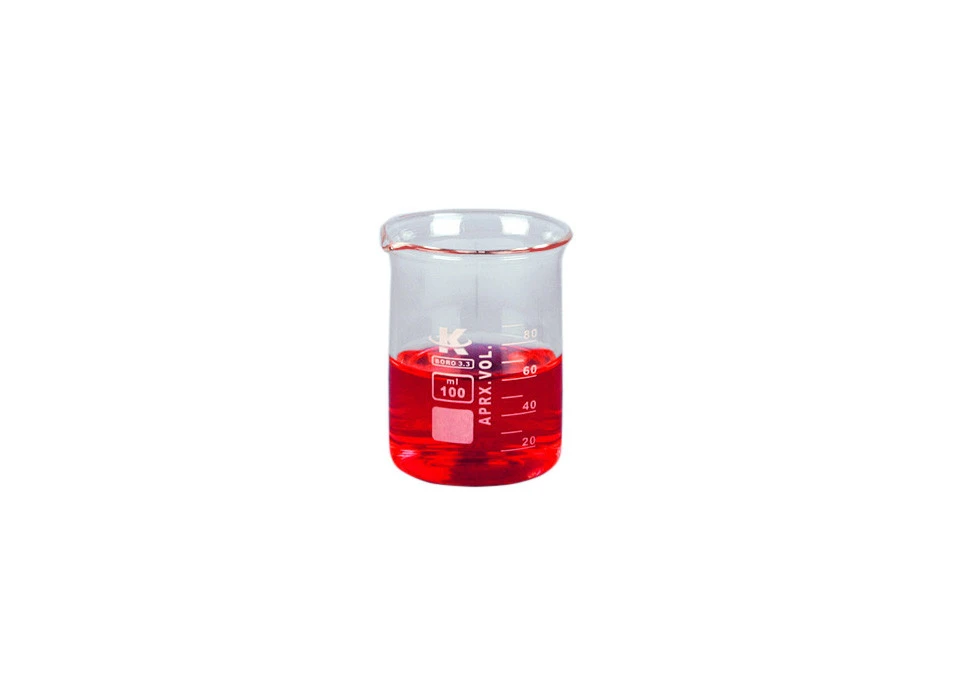Glasbägare Borosilikat Låg 100ml
