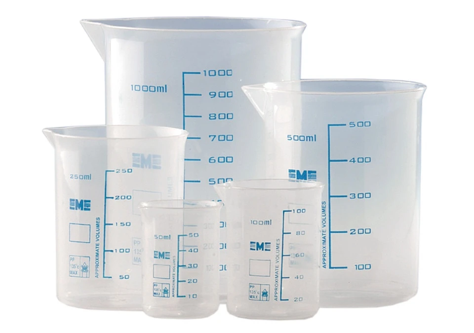 Plastic Beaker Set 5pcs 50-1000 ml