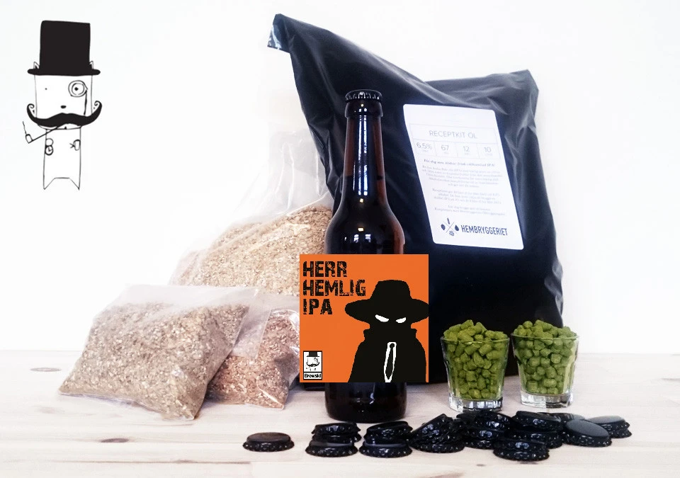 Brewski Herr Hemlig IPA 5,5% Recipe Kit 10L