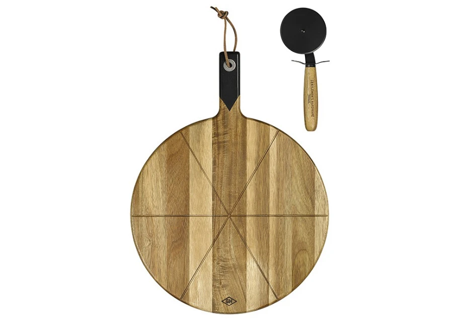 Pizza Cutter & Serving Board