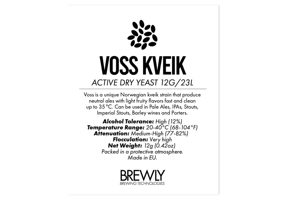 Brewly Voss Kveik 12g Yeast