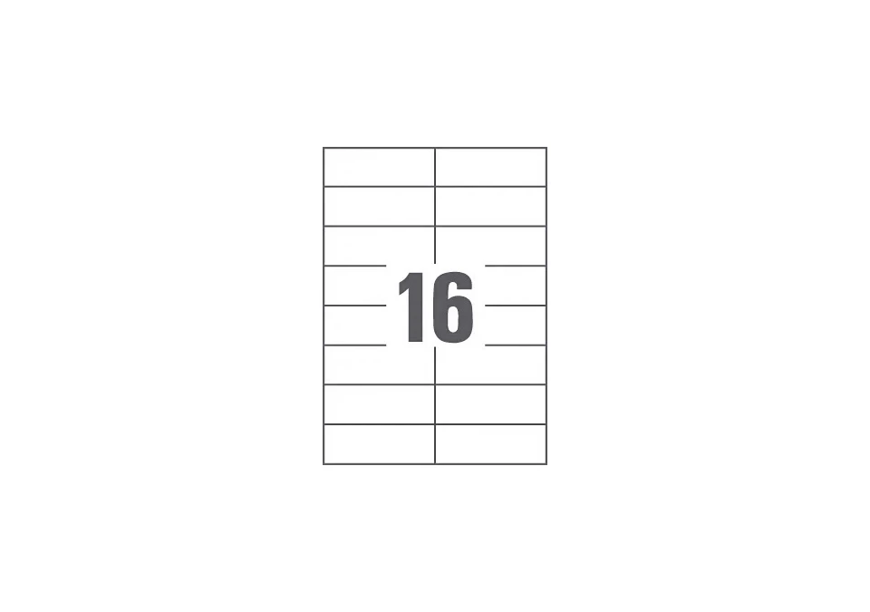 Multi-purpose labels 105x37mm 1600-pack