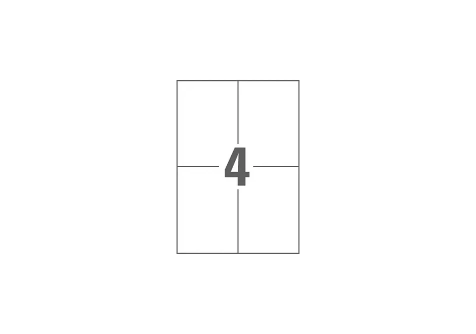 Multi-purpose labels 105x148mm 400-pack