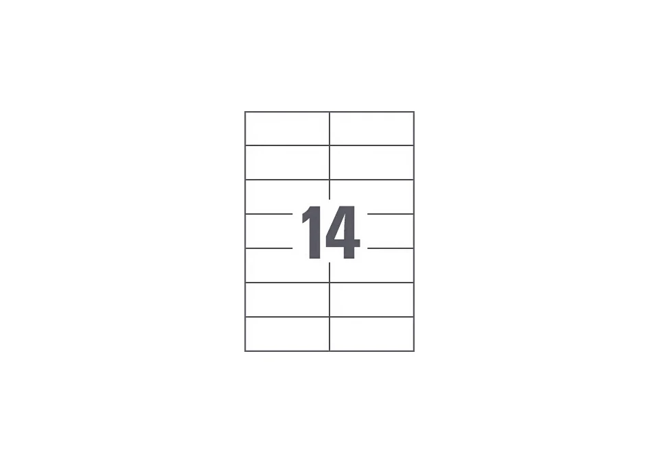 Multi-purpose labels 105x42mm 1400-pack