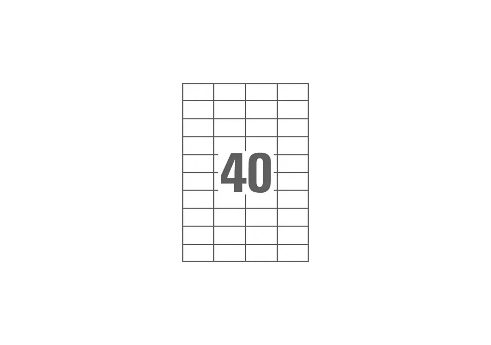 Multi-purpose labels 52,5x29,7mm 4000-pack