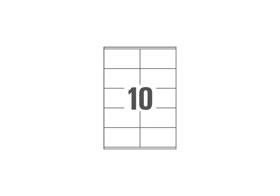 Multi-purpose labels 105x57mm 1000-pack